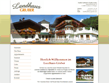 Tablet Screenshot of landhaus-gruber.com